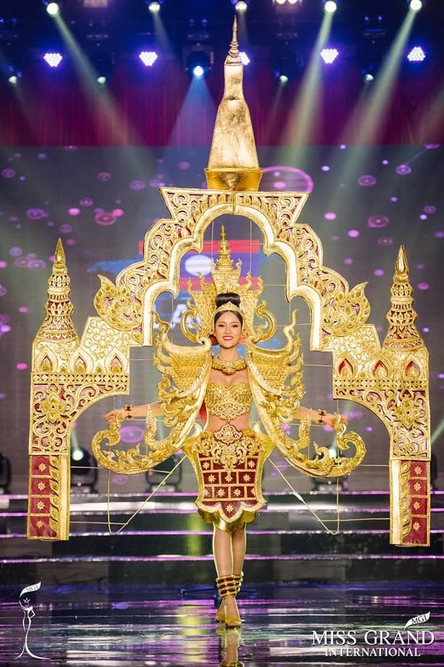 Chinnaly Norasing Miss Grand Laos 2017 during national costume competition (Photo Courtesy: Miss Grand International)