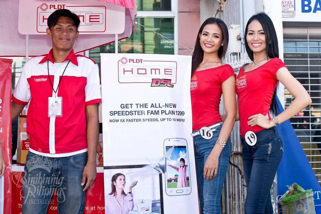 Maria Lina Neri Prongoso Binibining Pilipinas 2016 Contestant with Binibinis during PLDT Install Patrol Activity held in Muntinlupa City & San Pedro, Laguna (Photo Credits: Bb. Pilipinas 2016 Facebook Officials)