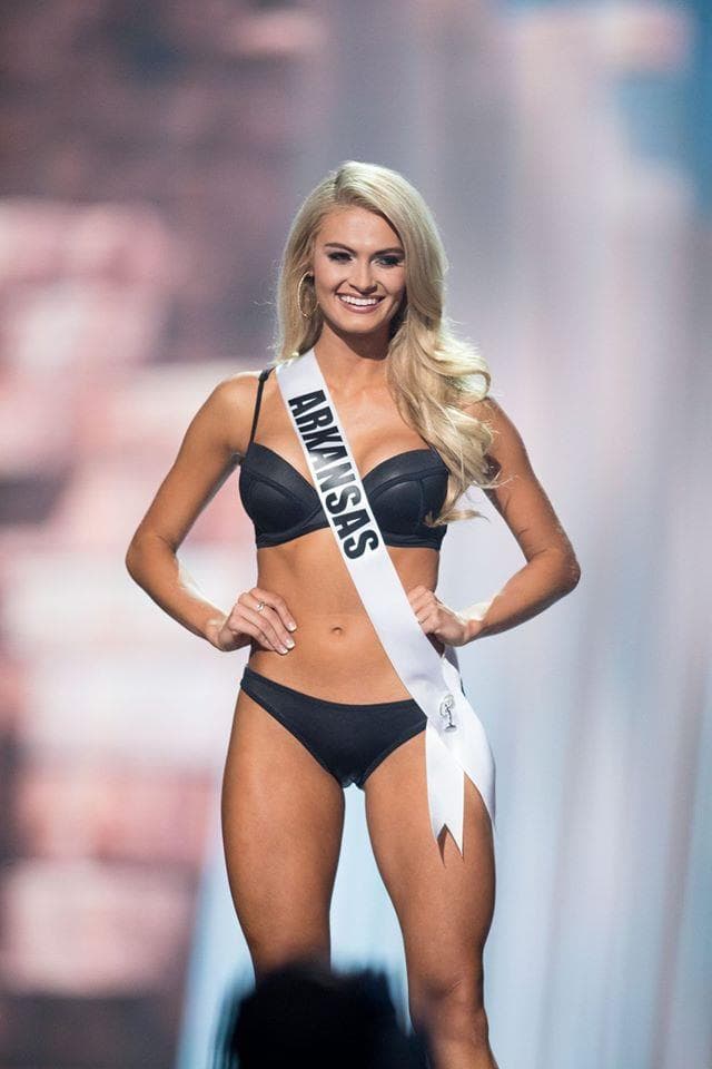 Arynn Nicole Johnson Miss Arkansas USA 2017 during Preliminary Swimsuit Competition (Photo Credit: Miss USA Facebook Official)