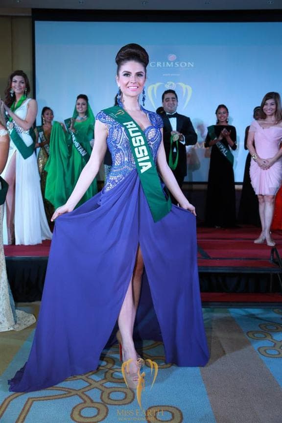 Anastasia Trusova Winner of Evening Gown Competition Group 3 (Photo Credits: Miss Earth Official)