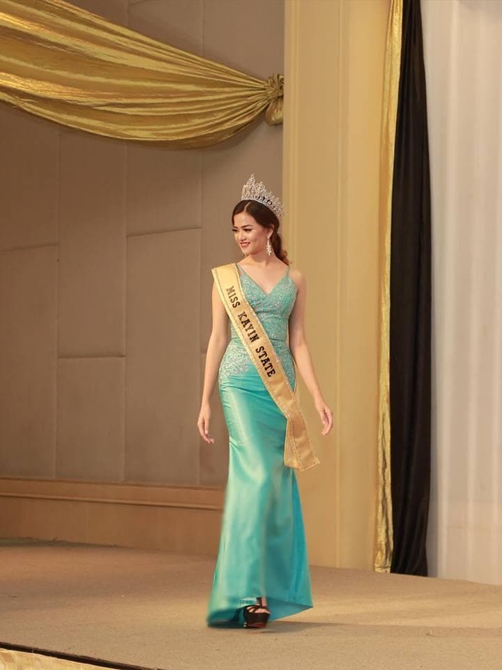 Than Thar Nyi Miss Kayin State - Finalist Miss Golden Land Myanmar 2018 (Photo Courtey: MGLM Official)