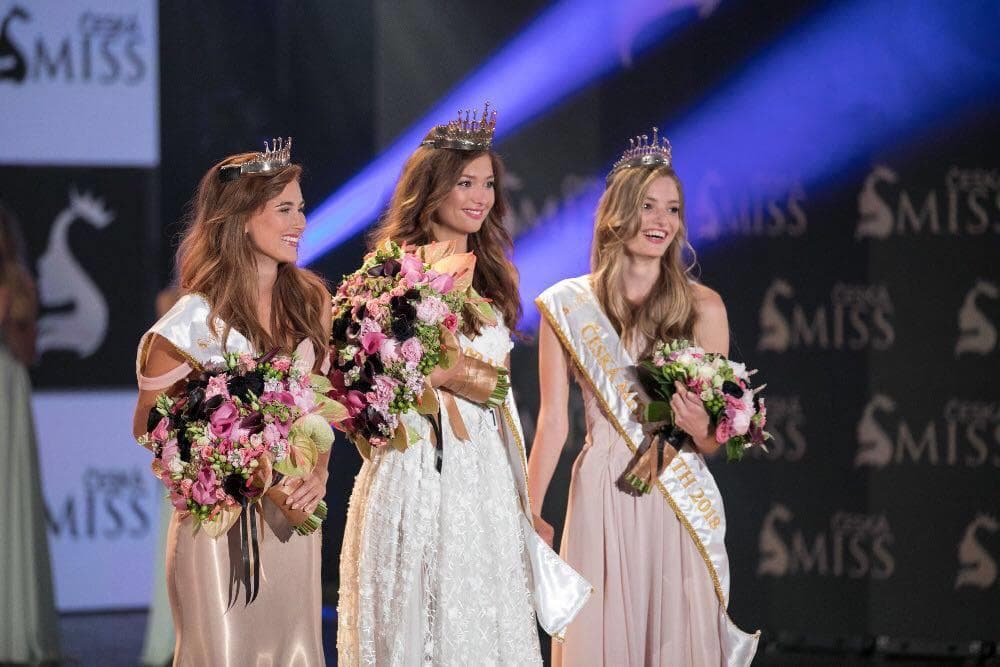 Lea Šteflícková,Jana Šišková and Tereza Krivánková winner Česká Miss 2018 (Photo Courtesy: Česká Miss Official FaceBook)