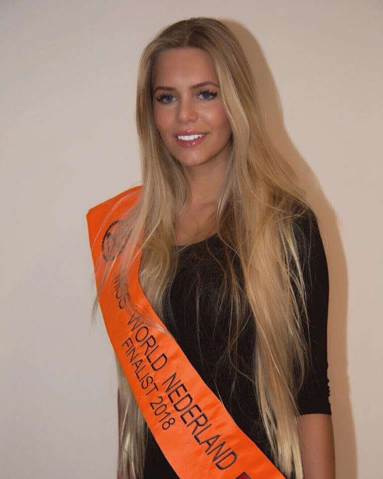Claudia Huegen Finalist Miss World Netherlands 2018/ Miss World Nederland 2018 (Photo Courtesy: Miss World Nederland/ FaceBook Official)