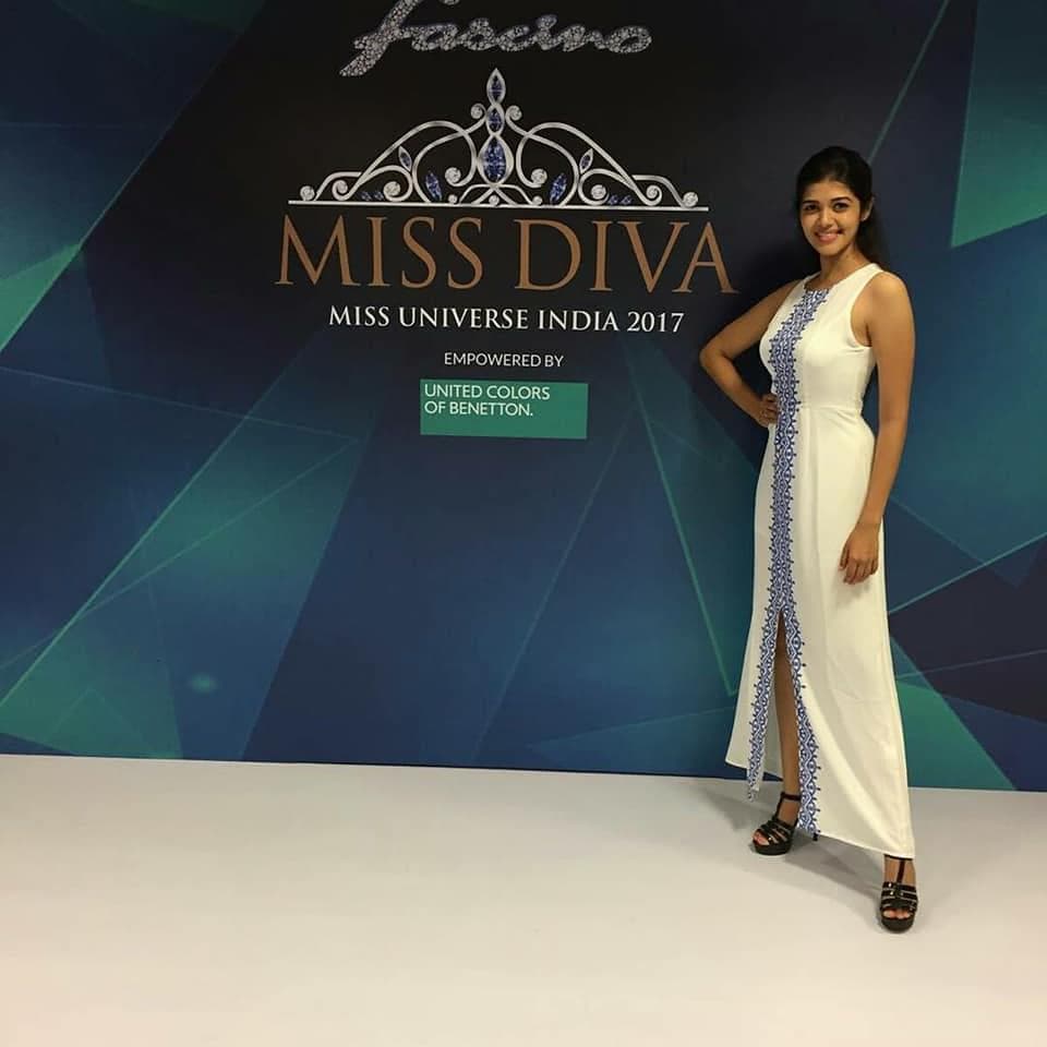 Tejaswini Manogna from Hyderabad - Finalist Miss Diva 2017, Photo Credit: Miss Diva/ Facebook Official