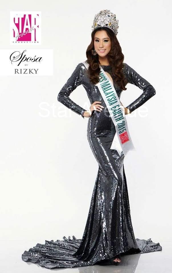 Danielle Wong contestant from Malaysia in Long Gown for Miss Earth 2015 (Photo Credits: Facebook Official)