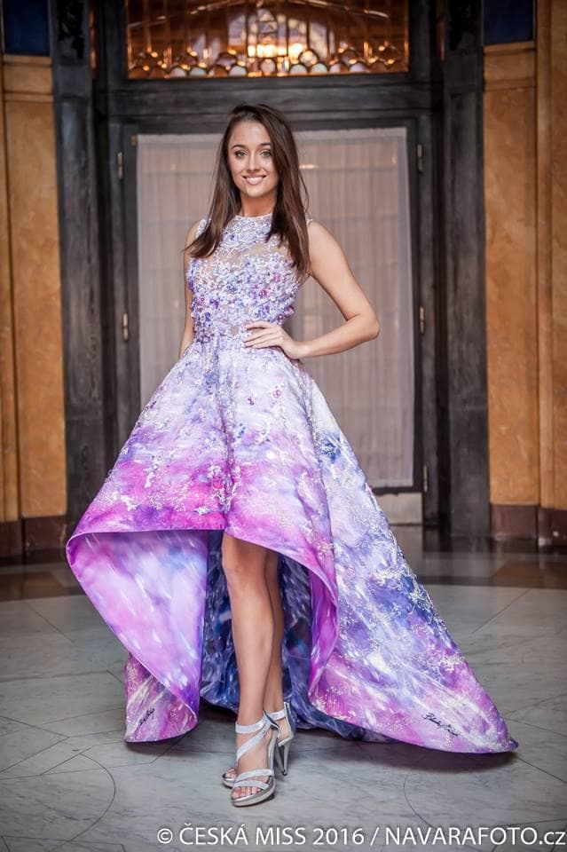 Lucinka Duskova Contestant Ceska Miss 2016 in evening gown (Photo Credits - Ceska Miss facebook official)