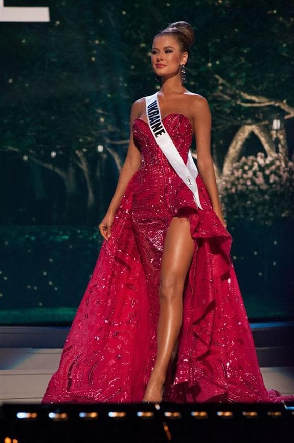 Diana Harkusha Miss Universe Ukraine 2014 Evening Gown