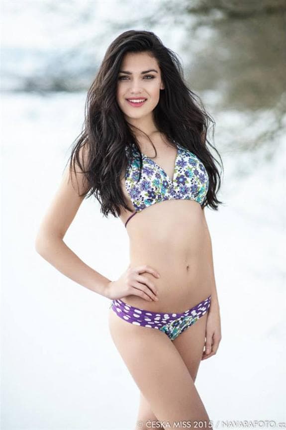 Andrea Kalousova Ceska Miss 2015 contestant in Swimsuit (Photo credits - Ceska Miss Official)