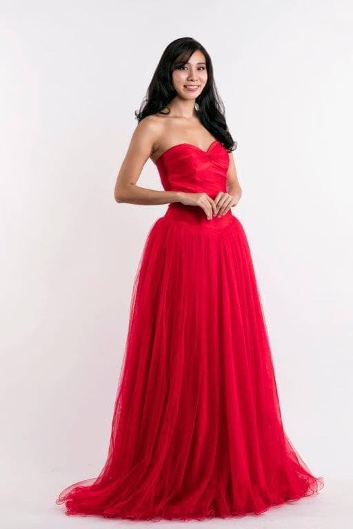 Roxanne Zhang Contestant from Singapore in Long Gown for Miss International 2015
