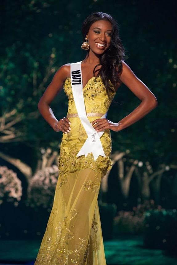 Christie Desir Miss Universe Haiti 2014 Evening Gown