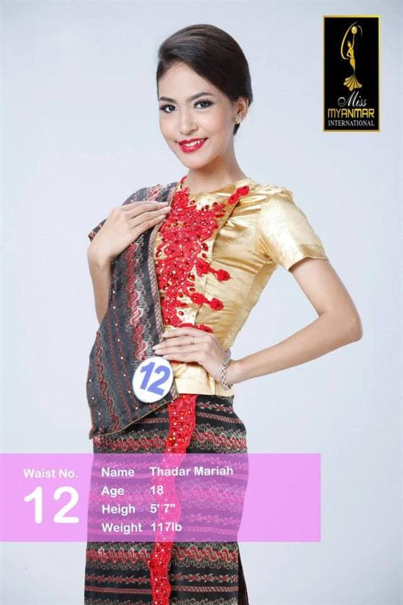 Thadar Mariah (Image Credits: Miss International Myanmar Official)