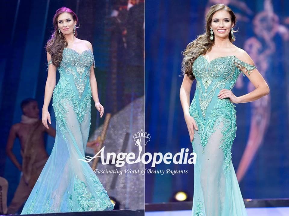Luissa Burton from England - Evening Gown Round Top 16 finalists Miss Earth 2016