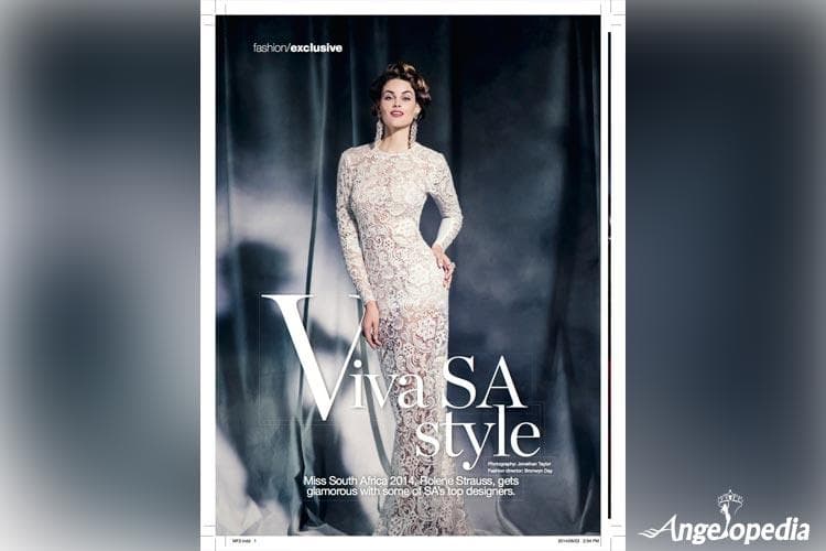 Rolene Strauss on the Cover of Glamour Magazine August 2014 edition