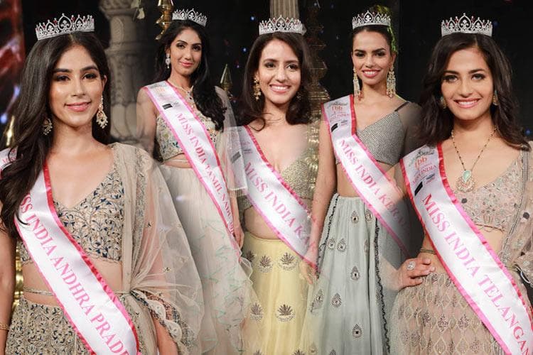 Femina Miss India South 2019 State Winners Crowning Moments