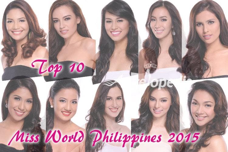 Miss World Philippines 2015 Top 10 Hot Picks
