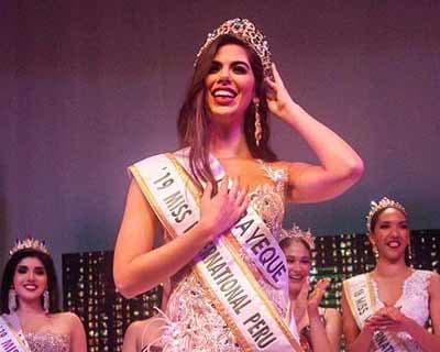 Majo Barbis is Miss International Peru 2019 for Miss International 2019