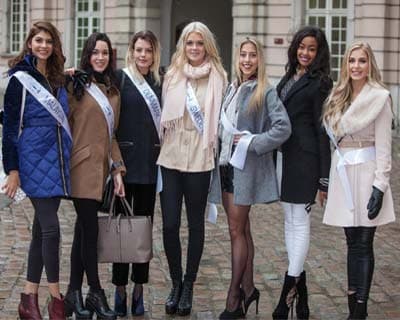 First day of the Miss Supranational 2015 contestants in Warsaw