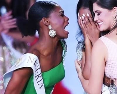 Nigeria’s Nyekachi Douglas storms internet with the coronation moment of Miss World 2019