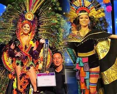 Daniela Mera of Muisine wins Best in National Costume for Miss Ecuador 2020