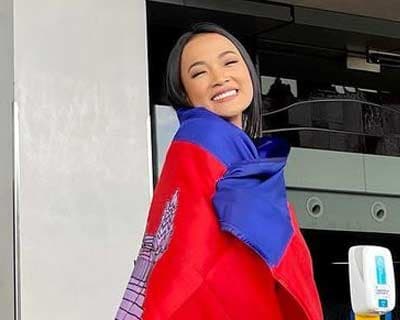 Cambodia’s Sarita Reth departs for USA to compete in Miss Universe 2020