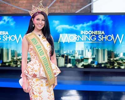 Ariska Putri at NET TV’s Morning Show...Take a Look!