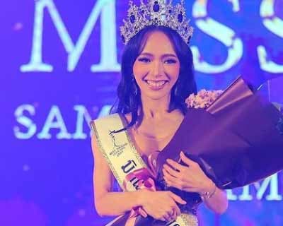 Pimonwan Namhai crowned Miss Grand Nakhon Pathom 2021 for Miss Grand Thailand 2021