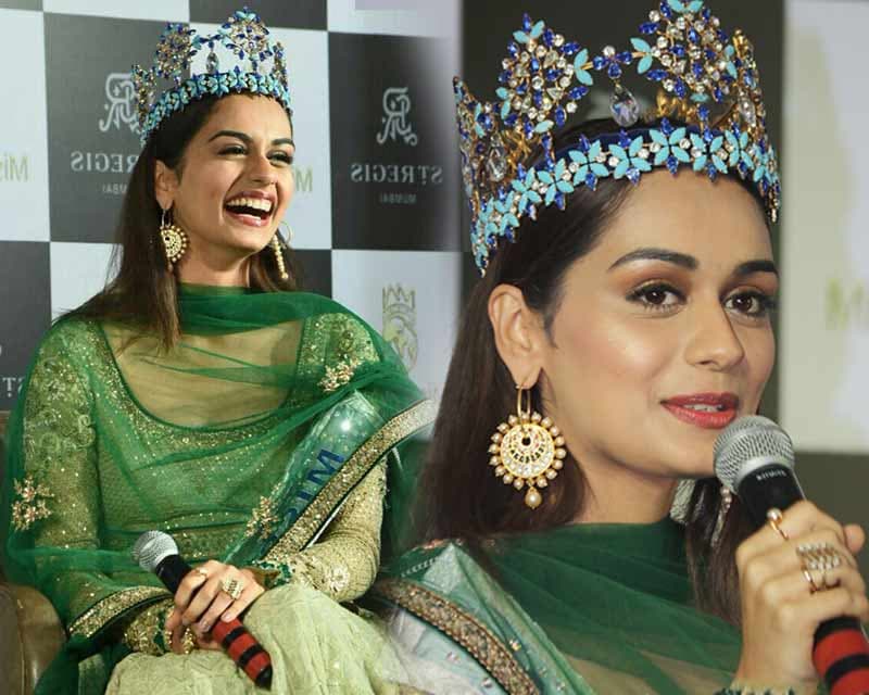 Manushi Chhillar addresses media after euphoric win!