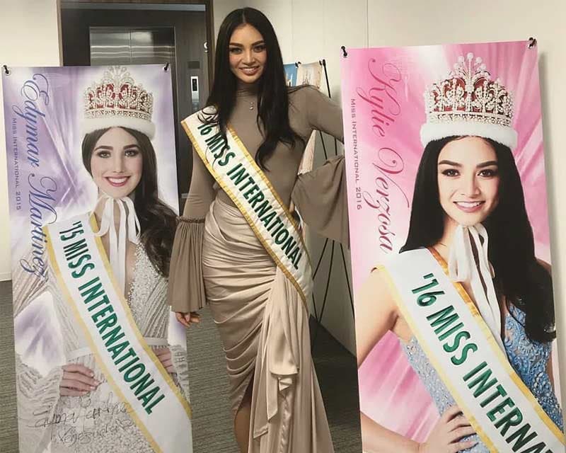 Kylie Verzosa arrives in Tokyo for Miss International 2017