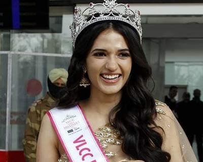 Miss Grand India 2020 Manika Sheokand receives a grand homecoming