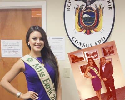 Katherine Espin meets Consul General of Ecuador, appears in New York newspapers