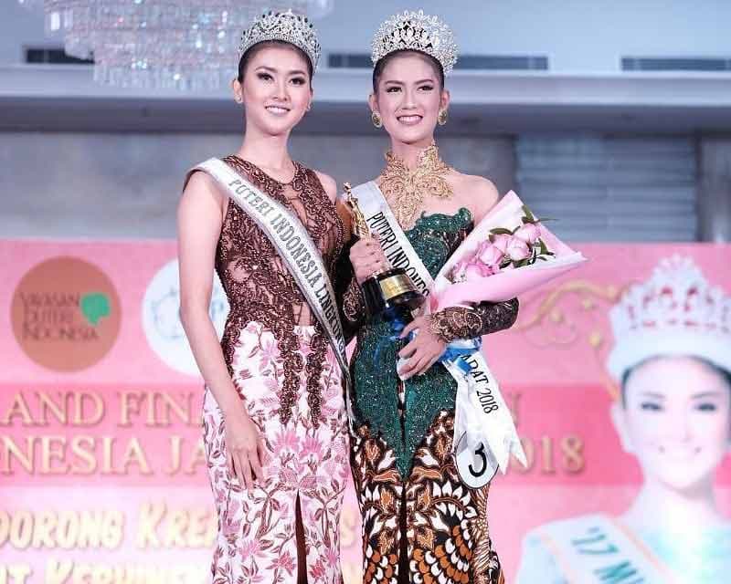 Tria Devitasari crowned Puteri Indonesia Jawa Barat 2018 for Puteri Indonesia 2018