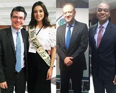 Michelle Gomez along with ministers during Air Quality report in Colombia
