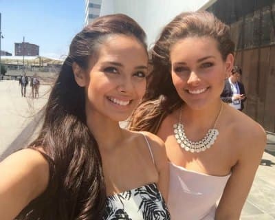 Megan Young and Rolene Strauss at CineEurope Festival in Barcelona