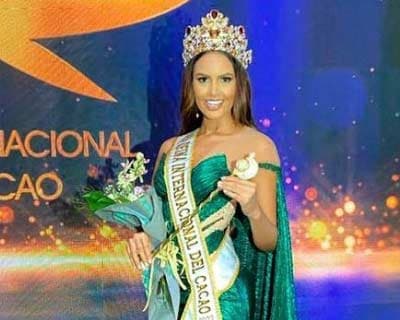 Camila Sinning of Colombia crowned Reina Internacional del Cacao 2023