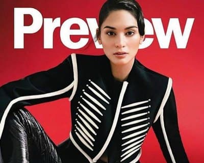Pia Wurtzbach slaying on the cover of Preview Magazine Philippines Issue
