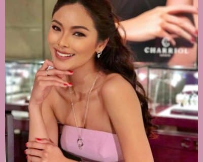 Maxine Medina attends the opening of Miss Universe Pop Up Store
