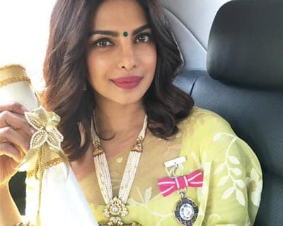 Former Miss World Priyanka Chopra conferred with Padma Shri, awarded by Indian President