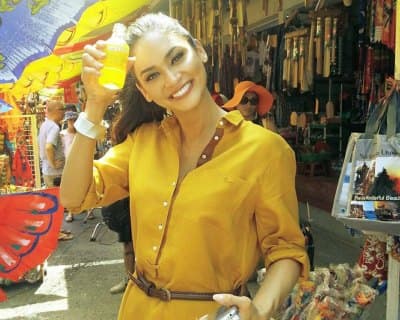 Pia Wurtzbach attends GMHC meeting to spread HIV/AIDS awareness