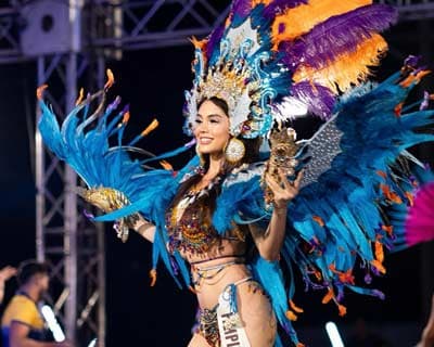 Philippines’ Michelle Arceo dons ‘Carnival Del Mar’ national costume at Reina Hispanoamericana 2023