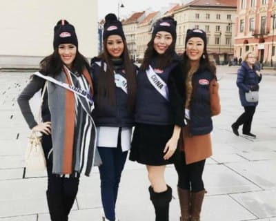 Miss Supranational 2016 contestants are touring around Warsaw, Poland