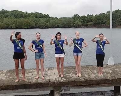 Miss Earth 2016 contestants visit Guimaras Islands in Philippines