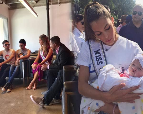 Iris Mittenaere visits LGBT Youth centre in Phoenix