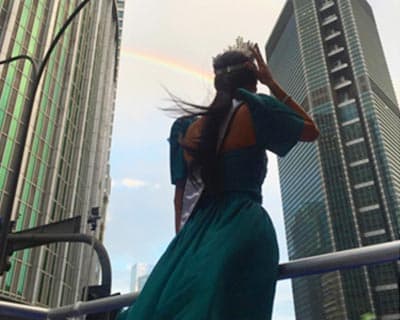 A rare twin rainbow graces Pia Wurtzbach’s grand homecoming parade