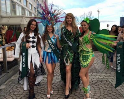Miss Earth 2015 delegates Filming in National Costumes in Austria