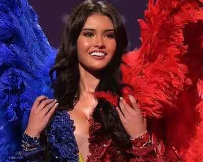 Philippines’ Rabiya Mateo bursts into tears soon after the Miss Universe 2020 national costume competition