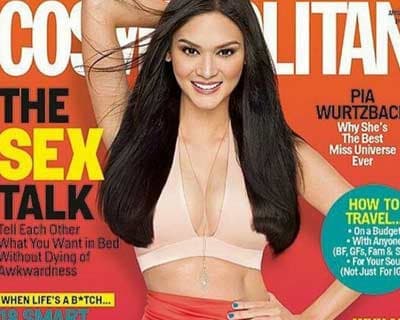 Blazing Hot! Pia Alonzo Wurtzbach gracing the Cosmopolitan Philippines April 2016 issue