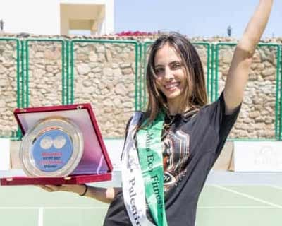 Lauren Imseeh of Palestine wins Miss Eco Fitness 2021 at Miss Eco International 2021