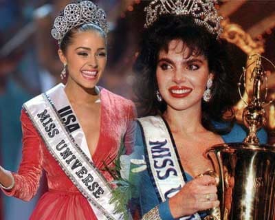 Top performing countries at Miss Universe