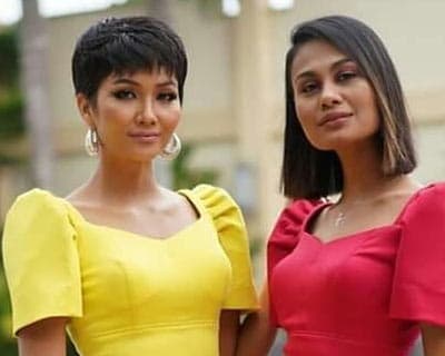H'Hen Niê leads at the Youth Congress with Venus Raj in Philippines