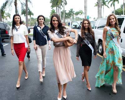 Miss Universe 2014 Contestants Visit Baptist Children's Hospital